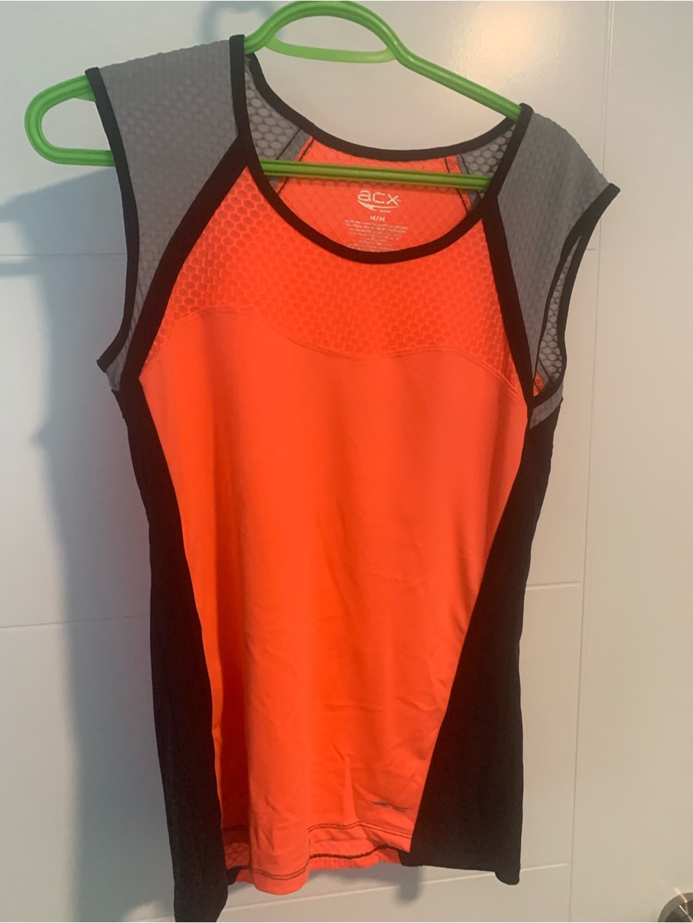 4/$20 Orange and Gray Athletic Tank Top by Paula